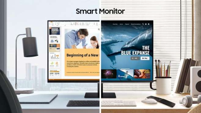 Pół monitora, pół smart TV: Samsung prezentuje inteligentne monitory